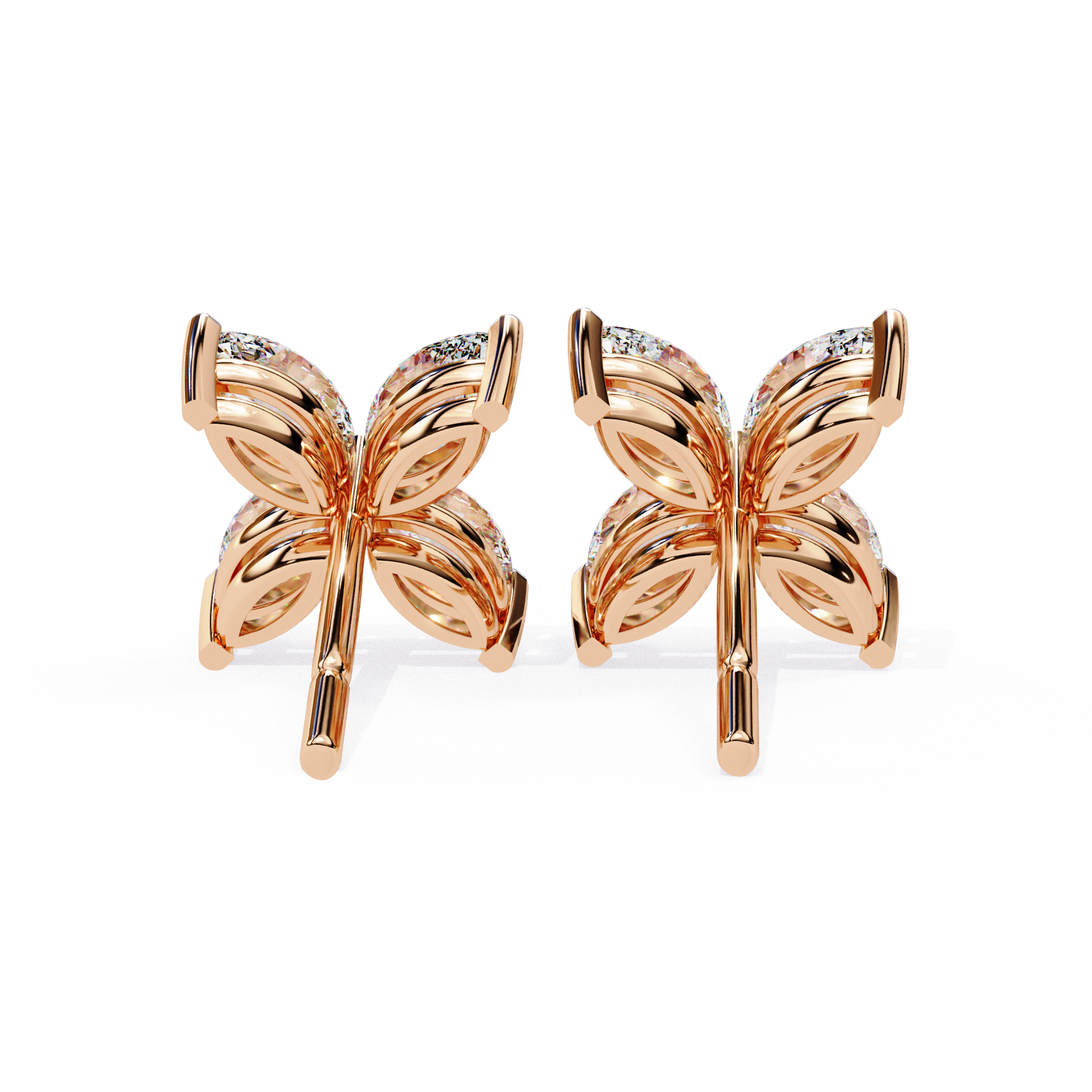 0.88ct Marquise Diamond Stud Earrings – Solitairekart